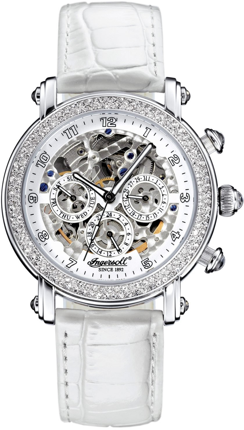 Ingersoll Since 1892 Dream IN7202WH Automatikuhr für Sie Skelettiertes Ziffernblatt