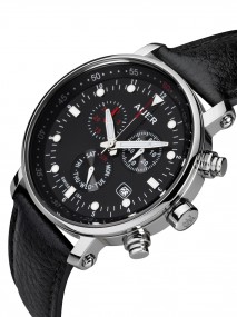 Auer Basalt AU-ZU-611-BBL Herrenchronograph SWISS ISA